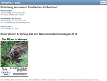 Tablet Screenshot of nabu-marburg.de